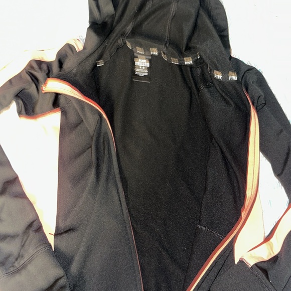Victoria’s Secret, pink, athletic jacket, black and peach - Picture 3 of 8